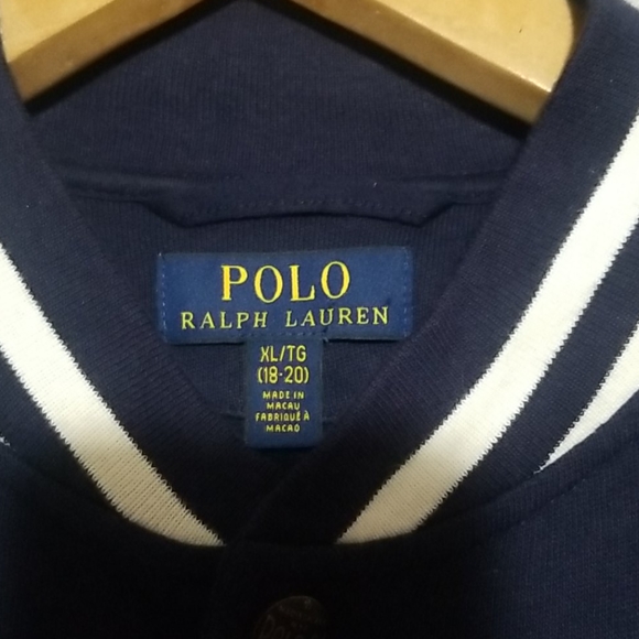 Polo Ralph Lauren Sweater Jacket Buttons XL 18-20 - Picture 7 of 13